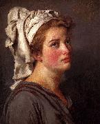 Jacques-Louis David Louis David Portrait Of A Young Woman In A Turban oil painting artist